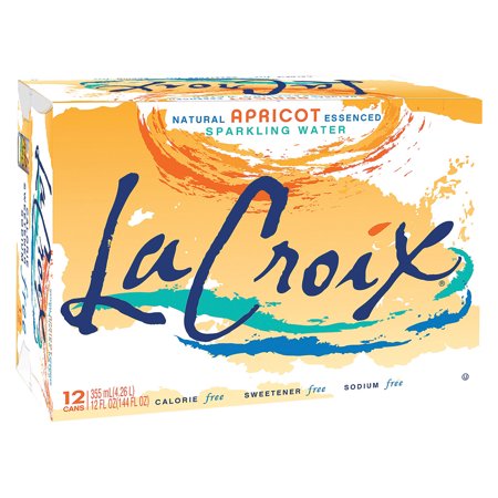 Lacroix Sparkling Water - Apricot - Case of 2 - 12 Fl Oz.