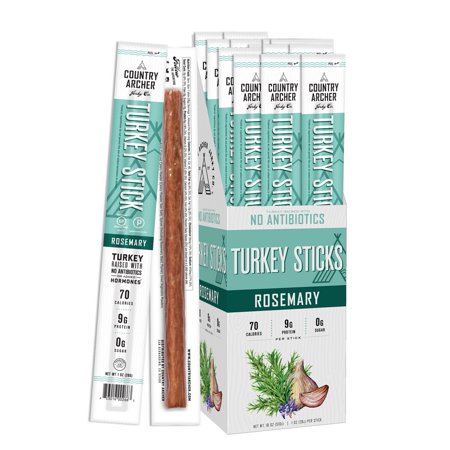 (Price/Case)Country Archer Jerky 021103 Rosemary Turkey Stick 6-18-1 Ounce