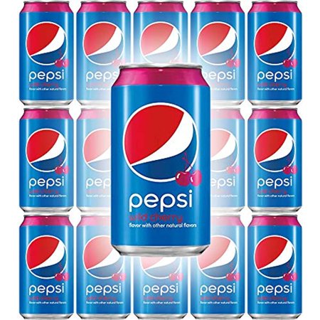 Pepsi Wild Cherry  12 Fl Oz Cans (Pack of 15  Total of 180 Fl Oz)