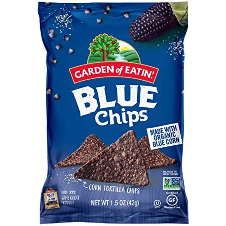Garden of Eatin Tortilla Chips  Blue Corn  Sea Salt  1.5 Oz. (Pack of 24) (Packaging May Vary)