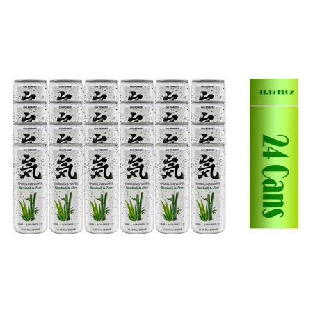 Genki Forest Sugar-Free Sparkling Water Bamboo & Aloe Flavor 11.15 FL Oz (330 ML) X 24 Can