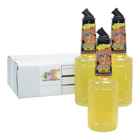 Finest Call Premium Juice Citrus Sour Drink Mix  Ready to Use  1 Liter Bottle (33.8 Fl Oz)  Pack of 3