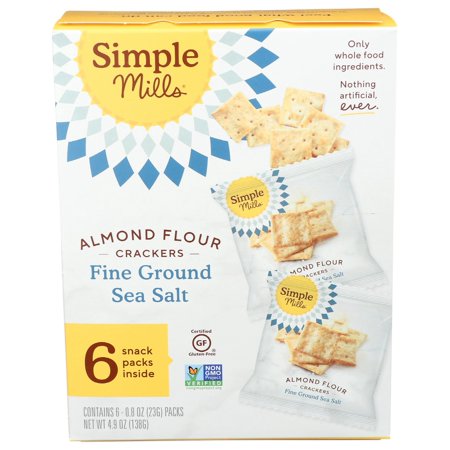 Fine Ground Sea Salt Almond Flour Crackers  4.8 Oz