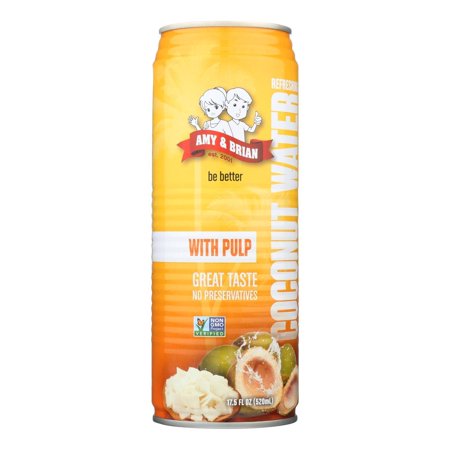 Coconut Water with Pulp - Case of 12 - 17.5 Fl Oz.
