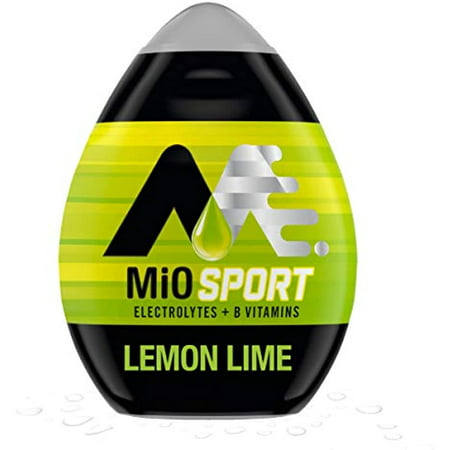 Mio Sport Lemon Lime Naturally Flavored Liquid Water Enhancer with Electrolytes & B Vitamins  1.62 Fl Oz Bottle