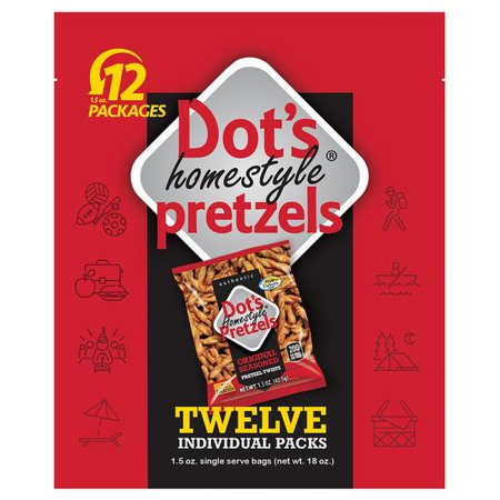 Dot S Homestyle Original Pretzels 1.5 Oz Bagged