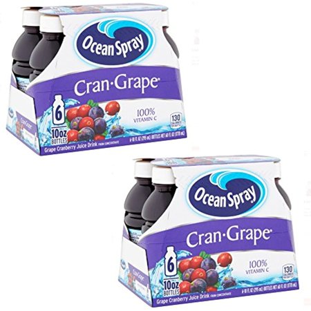 Ocean Spray: Cran-Grape 10 Oz Juice Drink  6 Pk(Case of 2)