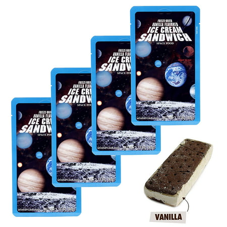 LuvyDuvy Freeze-Dried Vanilla Ice Cream Sandwiches - 4-Pack