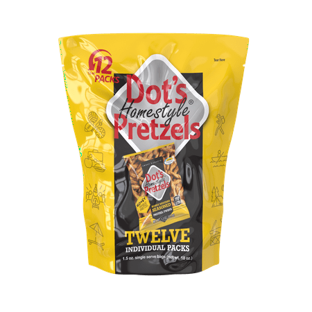 Dot S Homestyle Pretzels Honey Mustard Seasoned Pretzel Twists  1.5 Oz  12 Count