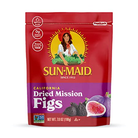 Sun-Maid California Dried Mission Figs  No Added Sugar  Non-GMO 7 Oz