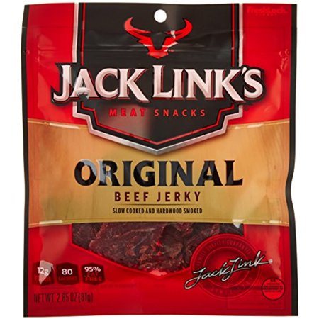 Jack Links Meat Snacks Beef Jerky  Original  2.85-Ounce (Pack of 4)