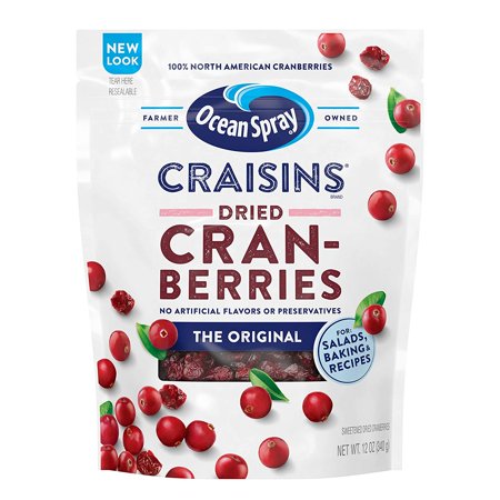 Ocean Spray Craisins Dried Cranberries  Original  12 Ounce (Pack of 12)
