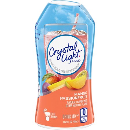 Crystal Light Liquid Mango Passionfruit Naturally Flavored Drink Mix (12 Ct Pack  1.62 Fl Oz Bottles)
