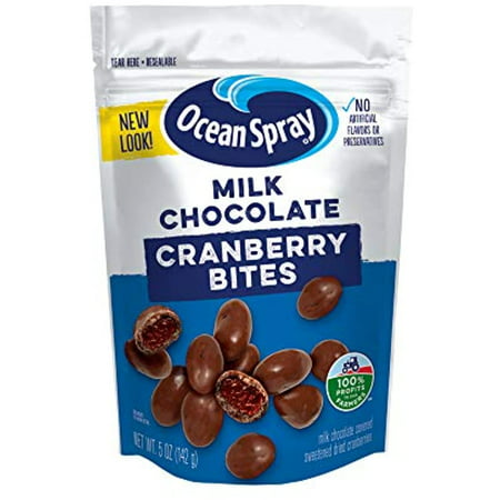 Ocean Spray Craisins Dried Cranberries  Milk Chocolate Covered  5 Ounce (Pack of 12)