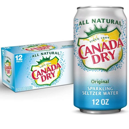 Canada Dry Original Sparkling Seltzer Water  12 Oz (Pack of 12)