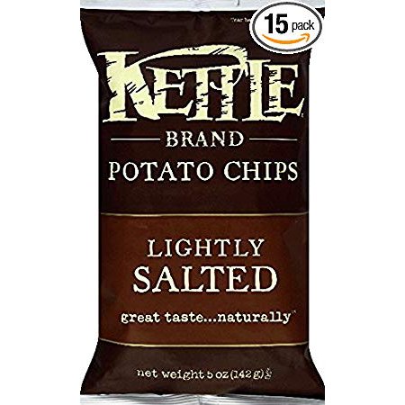 (Price/Case)Kettle Potato Chip Sea Salt 5Oz Pack of 15