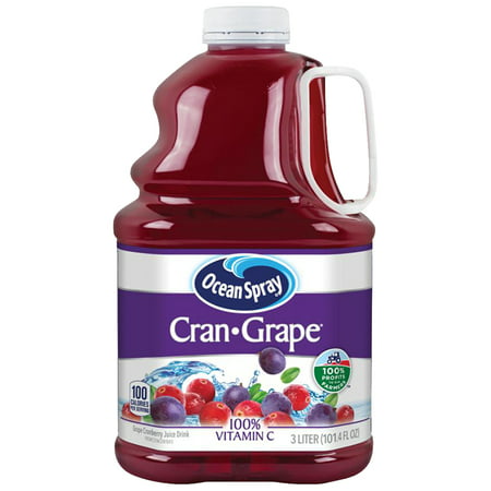Ocean Spray Cran-Grape Cranberry Grape Juice Drink  3 Liter -- 6 per Case.