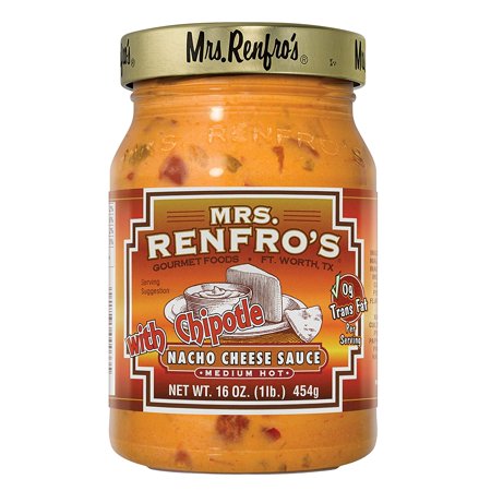 Mrs. Renfro S Nacho Cheese Sauce with Chipotle  16 Oz (Pack of 2)