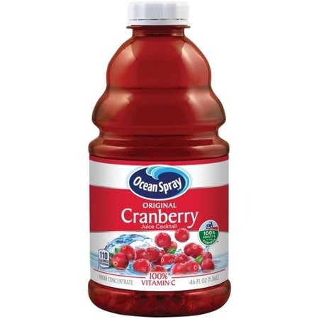 Ocean Spray Original Cranberry Cocktail Juice  46 Ounce -- 8 per Case.