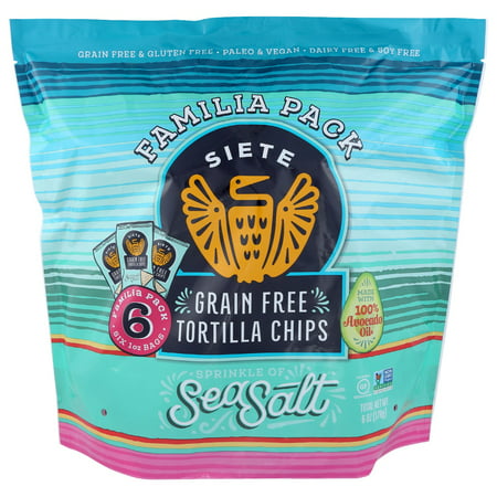 Sea Salt Grain Free Tortilla Chips 6Pack  6 Oz