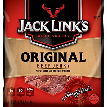 Jack Links Beef Jerky  Original  0.625 Ounce Bags (Pack of 48)  Flavorful Meat Snack for Lunches & More  8G Protein  50 Calories  Made with 100% Beef 