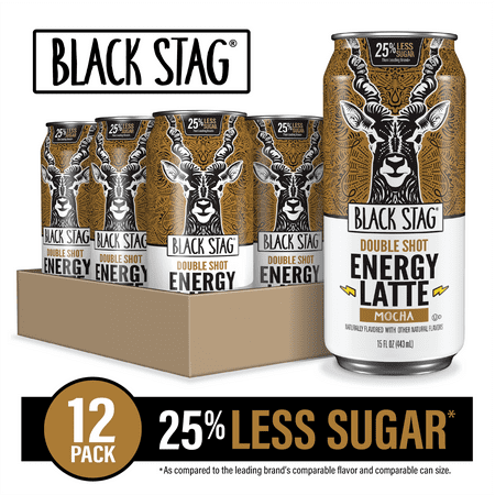 Double Shot Energy Latte  Mocha Flavored  Ready to Drink  12 Pack - 15oz Cans