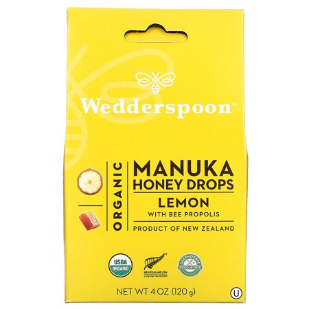 Wedderspoon Organic Manuka Drops Lemon 20 Loz