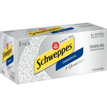 Schweppes Original Sparkling Seltzer Water  12 Fl Oz  8 Count