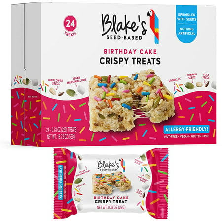 Blake's Seed Based Birthday Cake Crispy Treats