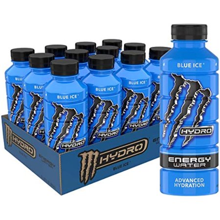 Monster Energy Hydro Water  Blue Ice  20 Fl Oz (Pack of 12)