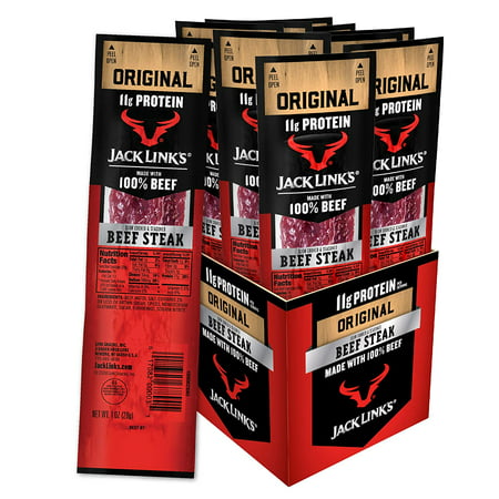 Jack Links Premium Cuts Beef Steak  Original  Strips -Great Protein Snack with 11g of Protein and 1g of Carbs per Serving  Made with Beef  1 Ounce (Pa