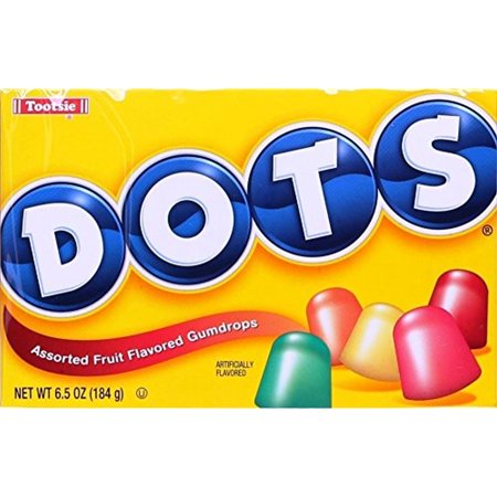 Dots Assorted Flavors Gumdrops Candy 6.5 Oz (Pack of 3)