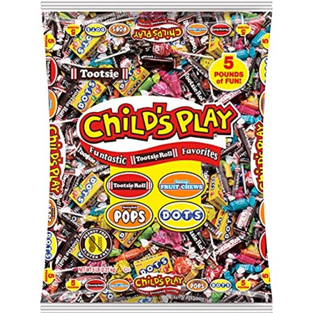 Tootsie Roll Childs Play Favorites  Funtastic Candy Variety Mix Bag  Peanut Free  Gluten Free  5 Pounds