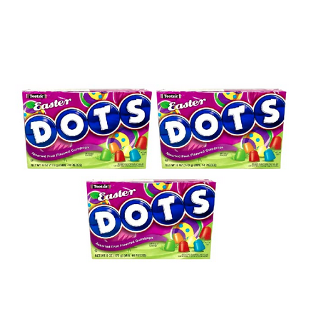 Easter Dots Assorted Fruit Flavored Gumdrops 6oz Pack of 3