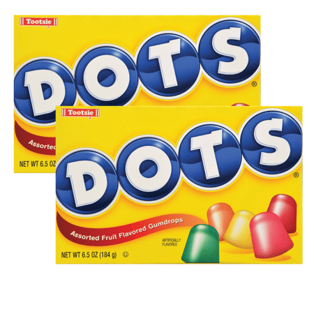 Dots Assorted Fruit Flavored Gumdrops  Peanut  & Gluten Free Soft Chewy Candies Great for Snacking Movie Night Halloween Candy Bowls Goodie Bag Filler