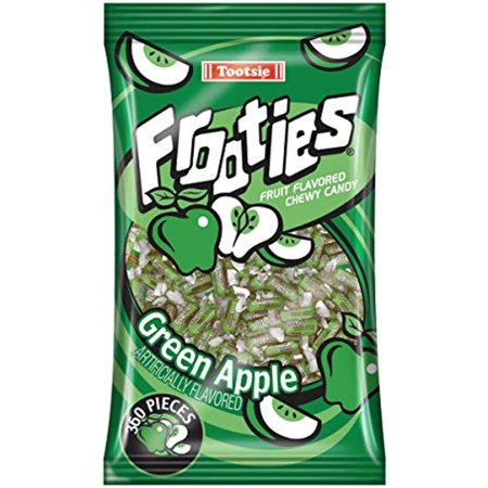 Green Apple Tootsie Roll Frooties Chewy Candy - 38.8 Oz 360-Piece Bag (Gluten Free ~ Peanut Free)