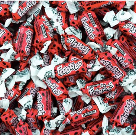 Frooties Watermelon Individually Wrapped Bulk Chewy Red Tootsie Roll Candy (3 Pound)