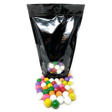 Dubble Bubble Splat Fruit Flavored Bubblegum Gumballs 3 Lbs American Candy Assorted Mix Bulk Value in Resealable Bag (48 Oz)