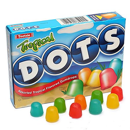 Tropical Dots Assorted Flavor Gumdrops  6.5 Oz