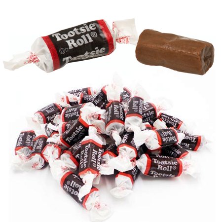 20 Bags Midgees Tootsie Rolls Chocolate Chewy 4 Pound Bulk Halloween Candy Treat