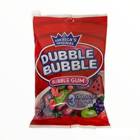America S Original Dubble Bubble 3 Fruitastic Bubble Gum; 1 Pack of 4 Oz