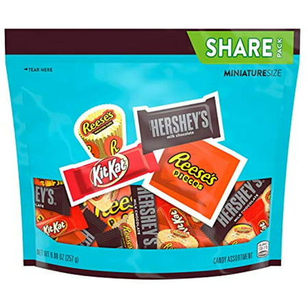 Chocolate Packaged Candy Miniatures Assortment Stand up Bag (REESE S Pieces  KIT KAT Milk Chocolate