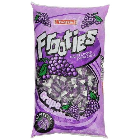 Tootsie Rolls Grape Candy ( Count)  .oz  Chewy Tootsie Rolls Featuring a Fabulous Grape Flavor and Purple Wrappers