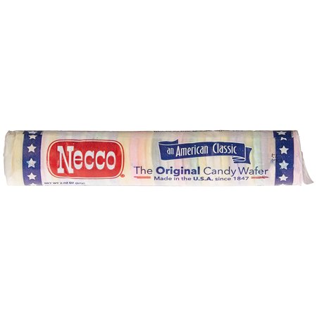 Necco Assorted Original Candy Wafers 24-2.02 Oz Rolls  Net Wt 3 Lbs