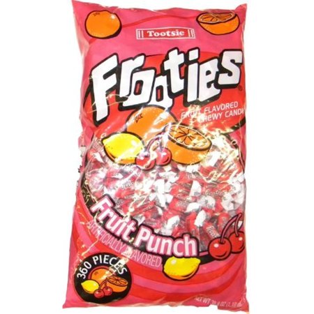 Tootsie  Frooties  Fruit Punch Flavor  360 Pieces  38.8Oz Bag (Pack of 2)