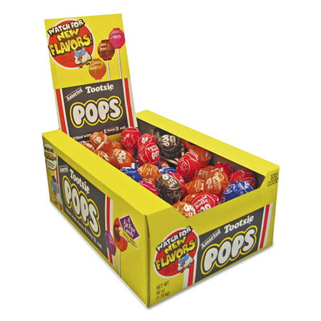 Tootsie Pops  Assorted Original Flavors  0.6 Oz Lollipops  100/Box | Bundle of 10 Boxes