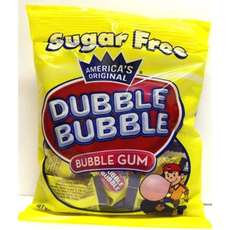 Dubble Bubble Sugar Free Bubble Gum (2 Oz Bags) 3 Pack