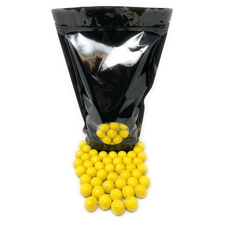 Dubble Bubble Smiley Face Bubblegum Yellow Colored Gumballs 3 Lbs American Candy Assorted Mix Bulk Value in Resealable Bag (48 Oz)