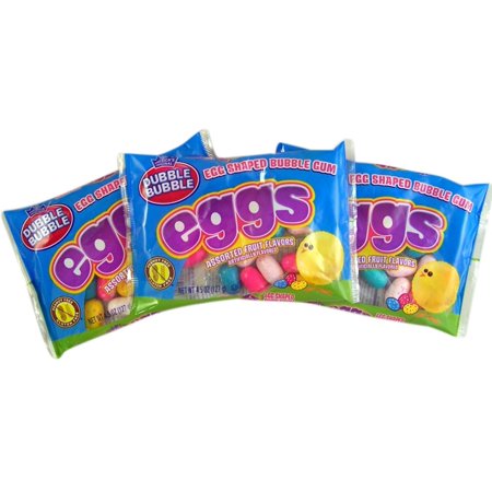 Dubble Bubble Gum Easter Eggs Candy  4.5 Oz Bag  Pack of 3