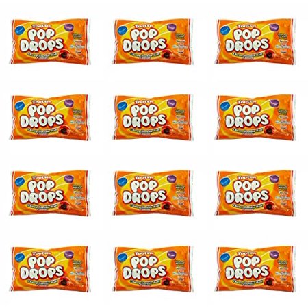 Tootsie Roll Pop Drops Candy Lollipop Suckers Without the Stick in Classic Assorted Fruit Flavors Bulk Value Pack in Resealable Bag - 12 Count of Indi
